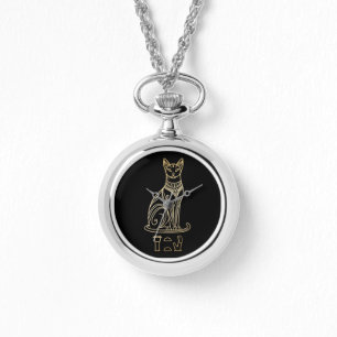 Montre Bastet, déesse égyptienne des chats. Nom dans les