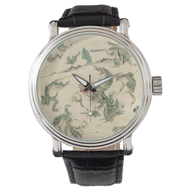 Montre Bataille Des Grenouilles - Kawanabe Kyosai (devant)