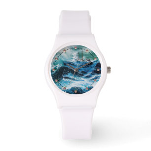 Montre Bateau dans la mer dans la tempête