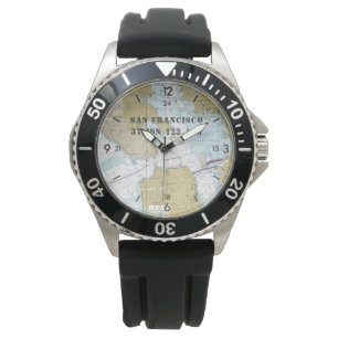 Montre Bateau de longitude Latitude nautique San Francisc