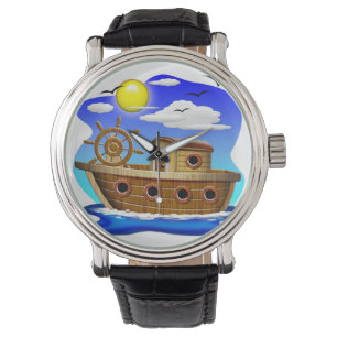 Montre Bateau de pêche dessin animé