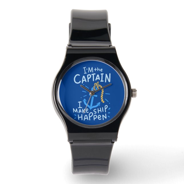 Montre Bateau - Je suis le capitaine (Recto)