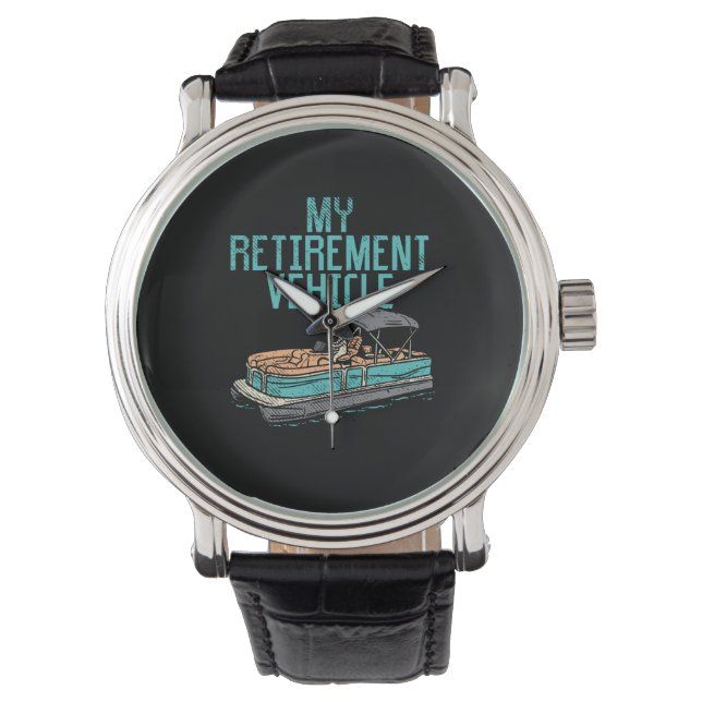Montre Bateau Pontoon - Mon véhicule de retraite (devant)