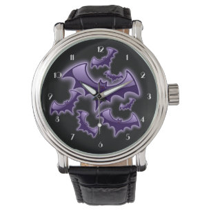 Montre Bateaux de nuit violets et noirs