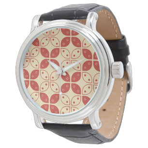Montre Batik Kawung, motif indonésien, javanais, ethnique