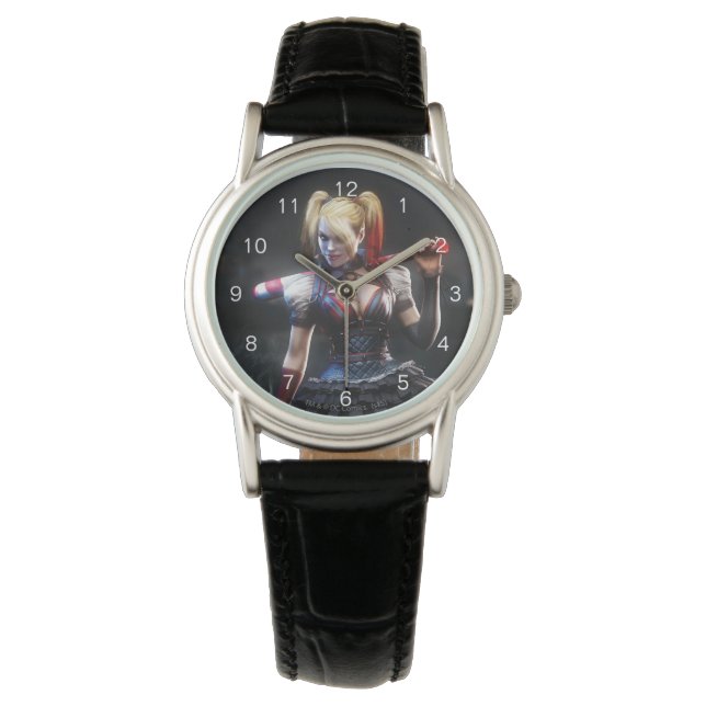 Montre Batman Arkham Knight | Harley Quinn avec chauve-so (devant)