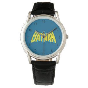 Montre Batman Logo Vintage bleu jaune