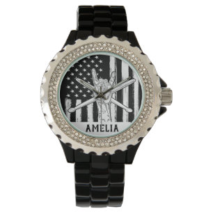 Montre Batteurs - Nom personnalisé