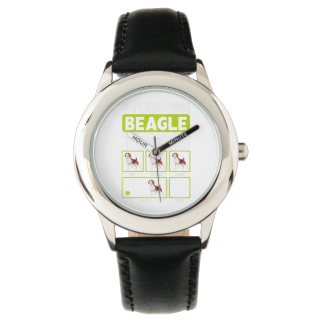 Montre Beagle têtu Tricks Propriétaire animal Beagle Chie (devant)