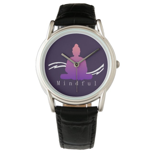Montre Beau Bouddha "Mindful". (devant)