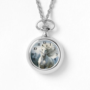 Montre Beau cheval équestre blanc