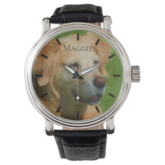 Montre Beau Retriever doré personnalisé sur mesure