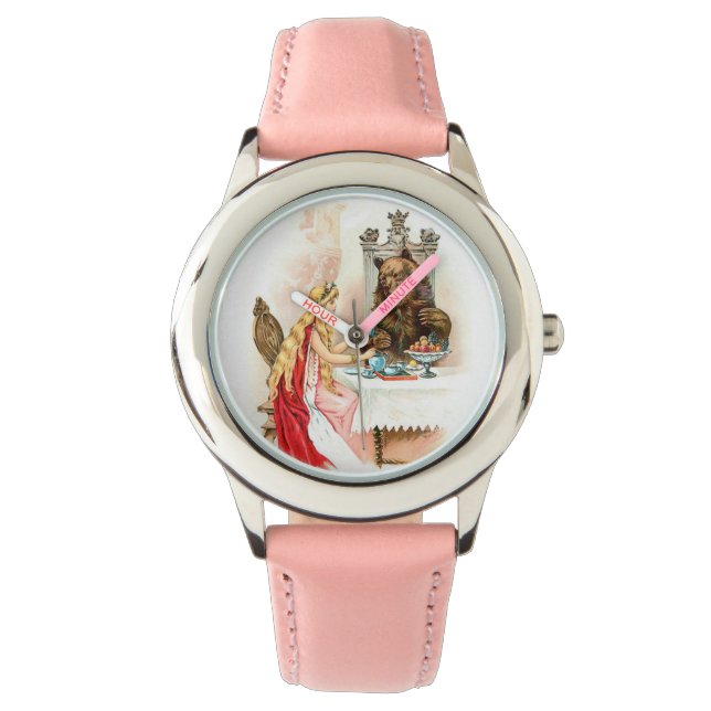 Montre Beauté En Rose Et La Beast Watch (devant)