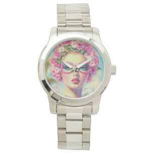 Montre Beauté tropicale rétro