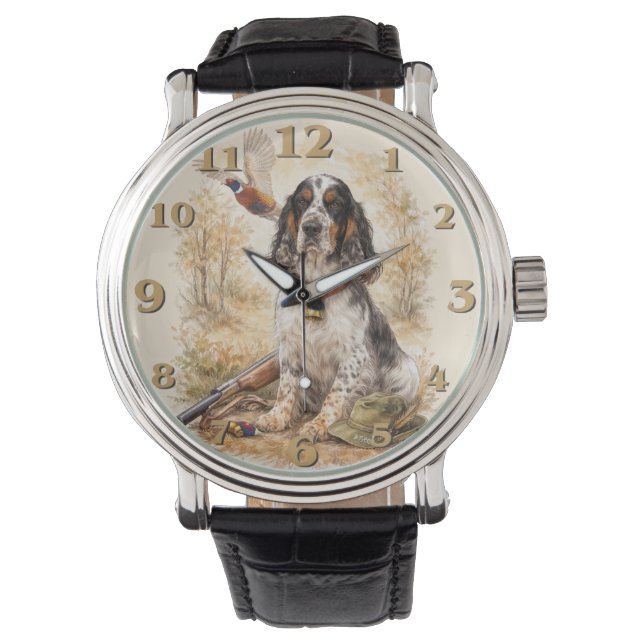 Montre Beautiful Setter with Pheasants , Art (devant)