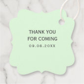 Montre bébé croissance, étiquette cadeau Plante, b (Dos)