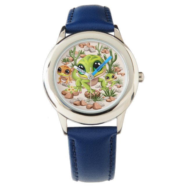 Montre Bébé Geckos jote personnages de dessin (devant)