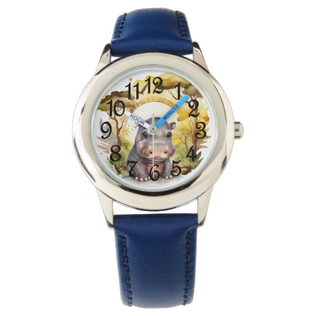 Montre Bébé Hippopotame  (devant)