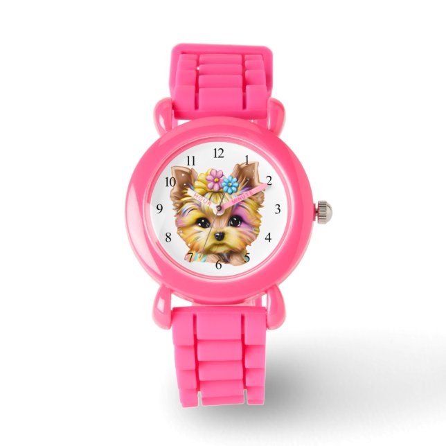 Montre Bébé mignon et adorable Yorkie (Recto)