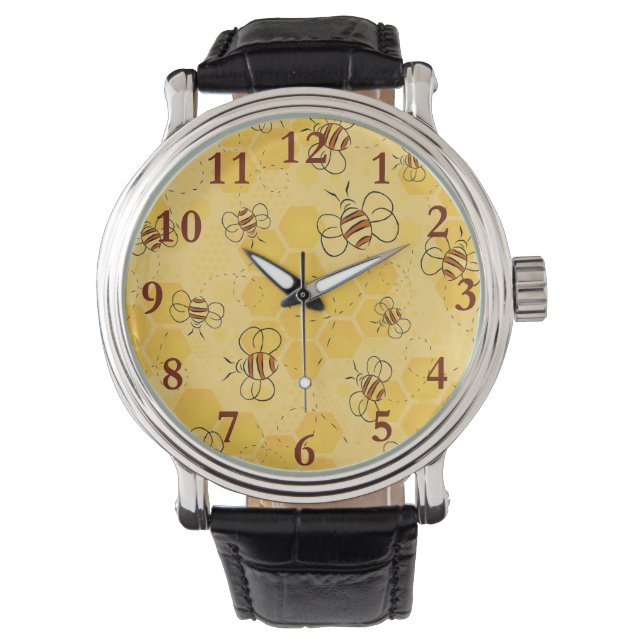 Montre Bee Buzzing Honey Bees mignonne (devant)