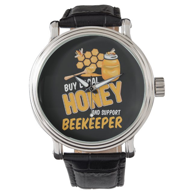 Montre Beekeeper Buy Local Honey And Support Beekeeper (devant)