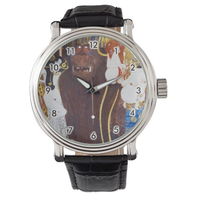Montre Beethoven Frieze (détail), Gustav Klimt (devant)