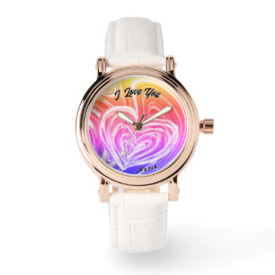 Montre Belle Abstraite Elegant Rose Gold Watch