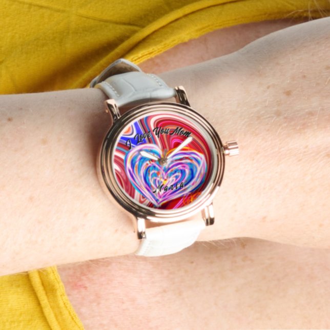 Montre Belle Abstraite Elegant Rose Gold Watch (Créateur téléchargé)