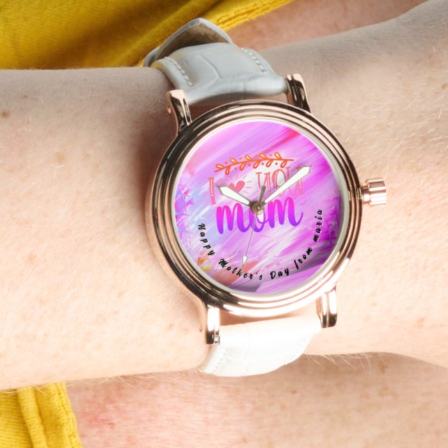 Montre Belle Abstraite Elegant Rose Gold Watch (Créateur téléchargé)