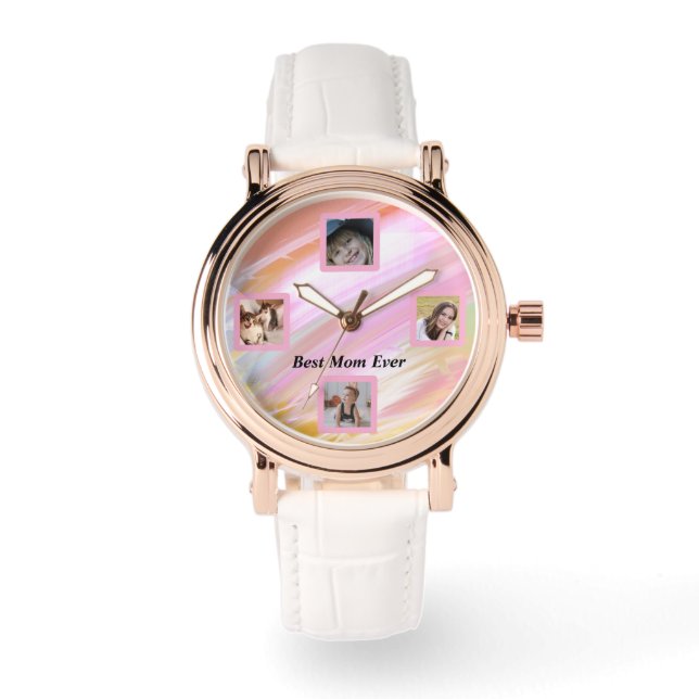 Montre Belle Abstraite Elegant Rose Gold Watch (Recto)