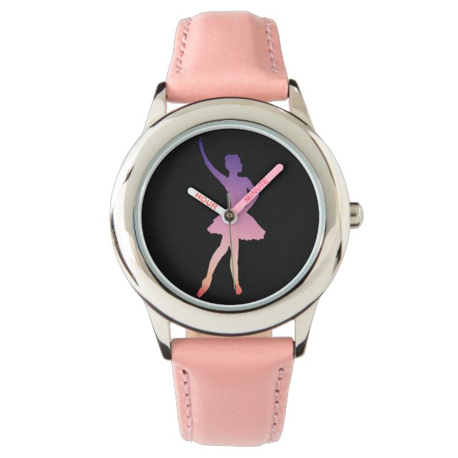 Montre Belle ballerine pour fille de ballet (devant)