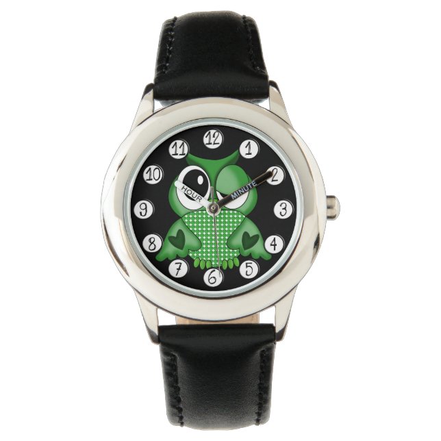Montre Belle Chouette Boho Retro coloré (devant)