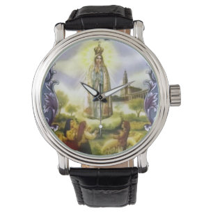Montre Belle image antique de l'apparition Notre Dame