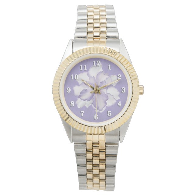 Montre Belle Orchidée Lavande (devant)