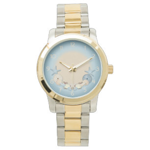 Montre Belles coquilles tropicales de plage de thème