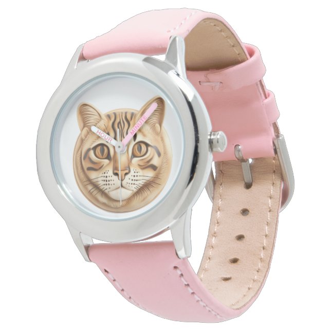 Montre Bengale Chat 3D inspiré (Incliné)