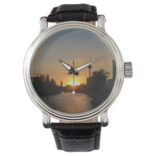 Montre Berlin Allemagne Skyline Nuit Fernsehturm