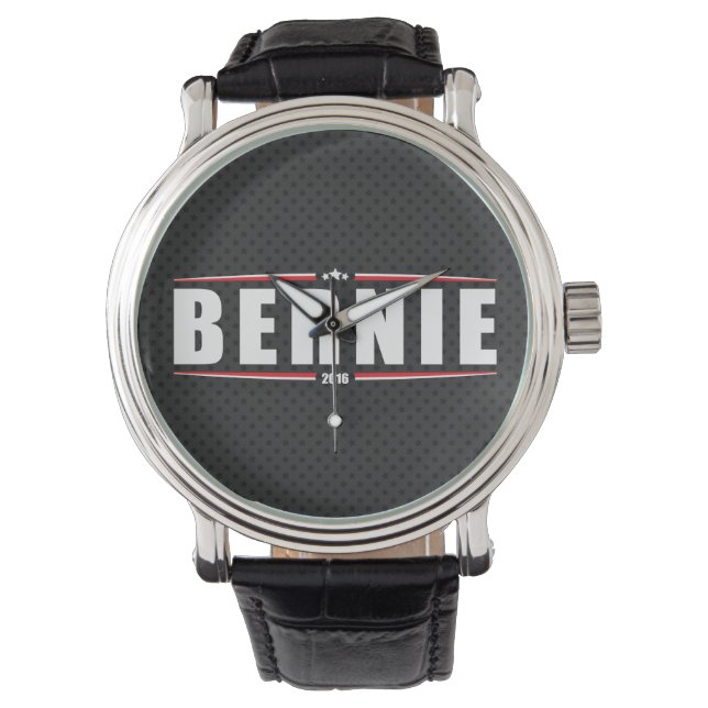 Montre Bernie Sanders 2016 (Stars & Stripes - Noir) (devant)