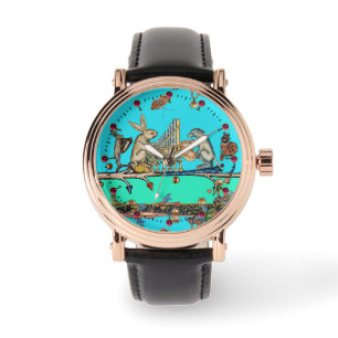 Montre BESTIAIRE MÉDIÉVAL FAISANT DE LA MUSIQUE, Lapin, B