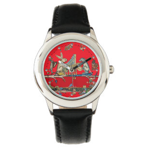 Montre BESTIAIRE MÉDIÉVAL FAISANT DE LA MUSIQUE, Lapin, R