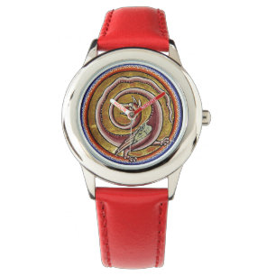 MONTRE BESTIAIRE MÉDIÉVAL, SNAKE DRAGON CIRCLES REGARDER