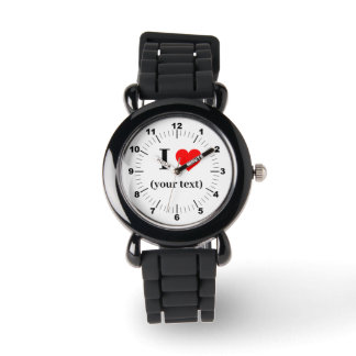 Montre BESTSELLER ! Bracelet en silicone Noir Enfants - P