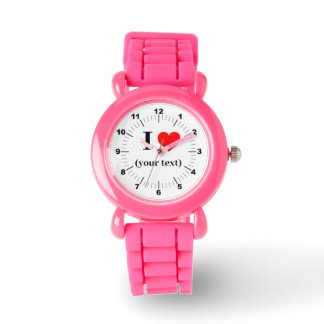Montre BESTSELLER ! Enfant's I ❤️ rose Parties scintillan