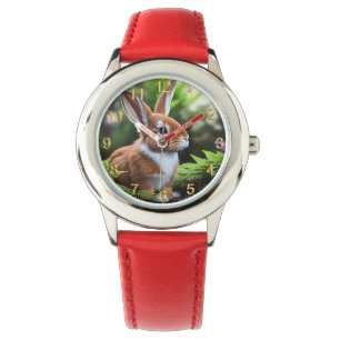 Montre Betsy Le Lapin Brown Et Blanc, Les Enfants Regarde