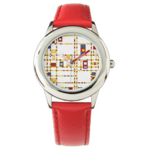 Montre Bezel personnalisé avec chiffres rouges