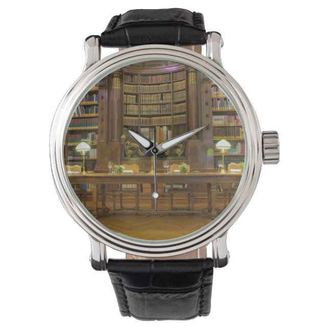 Montre Bibliothèque historique antique (devant)