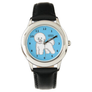 Montre Bichon frise dog dessin animé