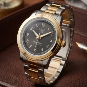 Montre Bicolore Or & Argent Cadran Numérique