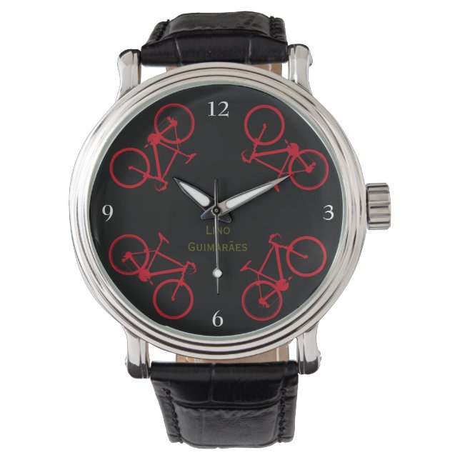 Montre bicyclettes . l'heure de vélo (devant)