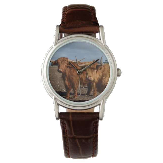 Montre Big Brown Highland Cows (devant)
